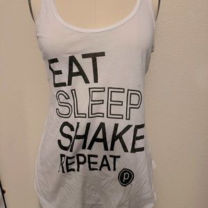 “Eat Sleep Shake Repeat” pure barre tank top